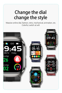 New Nursing Grade Air Pump Airbag Accurate Measure ECG Uric acid Smart Watches Men Blood Pressure Fitness Sport Smart Watch Man