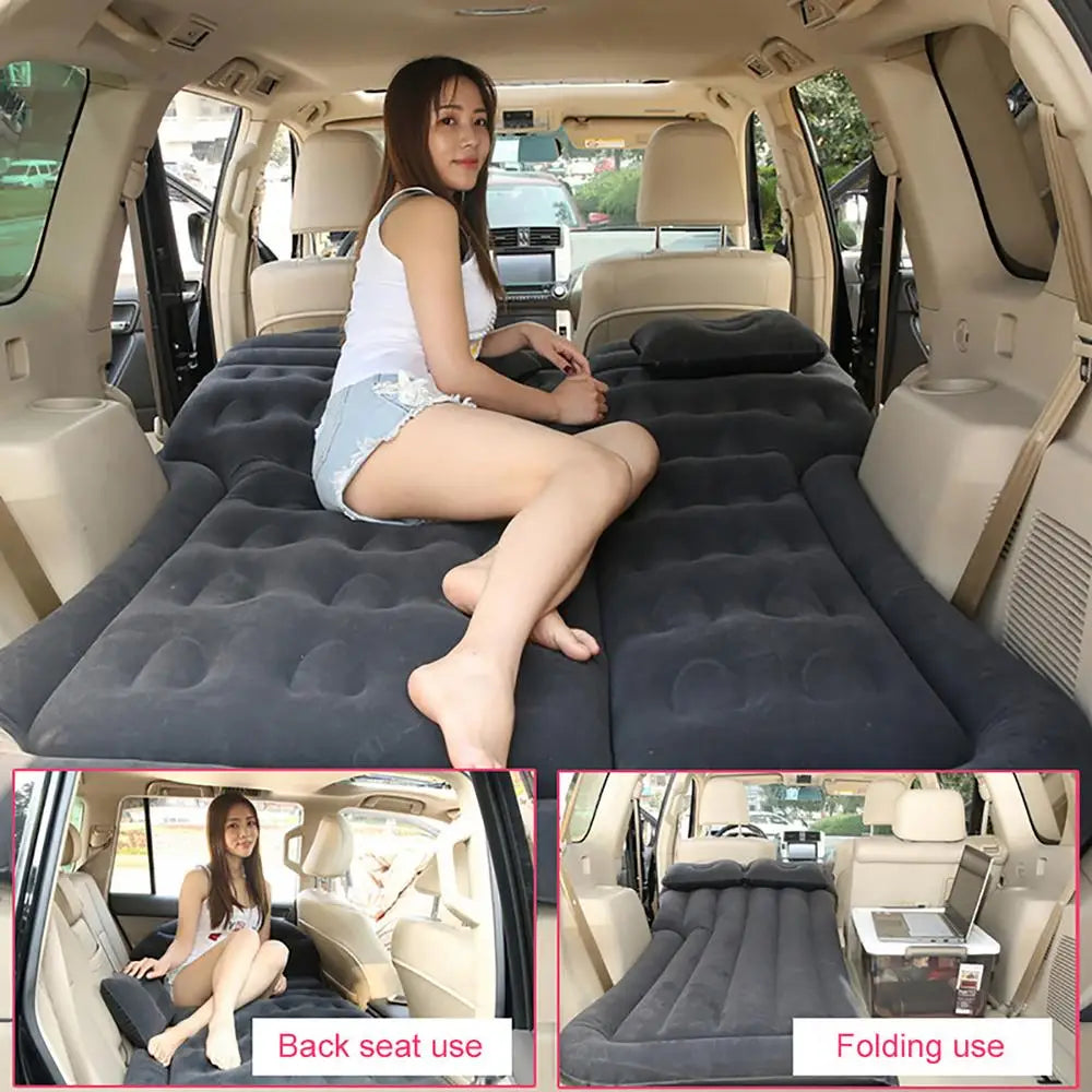 Multi-functional Auto Inflatable Air Mattress 175x130cm Car Universal SUV Air Mattress Car Travel Bed Adult Sleeping Mattress
