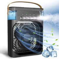 OREADEX 3 In 1 Fan AIr Conditioner Household Small Air Cooler LED Night Light Portable Humidifier Adjustment Fan Office Home Fan