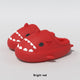 Litfun Fur Plush Shark Slippers Women Men Winter Cozy Fur Shark Slides Cartoon Furry Home Shoes Platform Waterproof Shark Slides