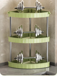 Kitchen Spice Rack Shelf Countertop Corner Multifunctional Seasoning Supplies Rack Saving Spice Rack Organizer with Hooks