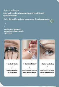 Portable 3 Temperature Mode Heated Eyelashes Curling Tool Electronic USB Natural Fake Eye Lash Curler Beauty Supplies