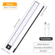 Night Light 20/30/40/60CM Motion Sensor Light Wireless USB LED Cabinet Light Wardrobe Lamp For Kitchen Cabinet Bedroom Wardrobe