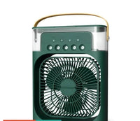 Portable Humidifier Fan Air Conditioners USB Electric Fan LED Night Light Water Mist Fun 3 In 1 Air Cooler Humidifie For Home