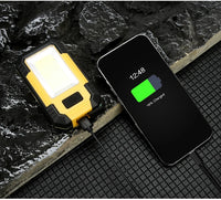 Portable Working Light COB High Bright Flashlight 3Lighting Modes Outdoor Waterproof Camping Fishing Multifunctional Tool Torch