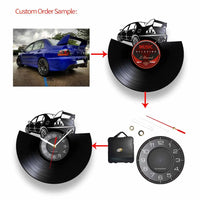 Modern Kitchen Artwork Teapot Wall Clock Tea Room Wall Decor Teapot Retro Vinyl Record Wall Clock Kitchen Decorative Wall Watch
