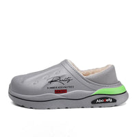 New Winter Warm Slippers Mens Womens Waterproof Slippers on Shoes Fur Lined Home Shoes Anti-Slip Outdoor Walking Shoes