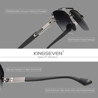 KINGSEVEN New Design Sunglasses For Men Polarized Gradient Sun glasses Women Men Square  UV400 2022 New Driving Eyewear For Men