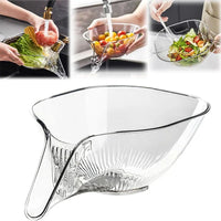 Multifunctional Fruit Vegetables Draining Bowl Drain Basket Kitchen Sink Drain Basket For Washing Fruit Salad Home Kitchen