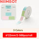Niimbot D110/D11/D101/H1S Label Printer Paper Anti-Oil Scratch-Resistant Self-adhesive White/Transparent/Color Name Stickers