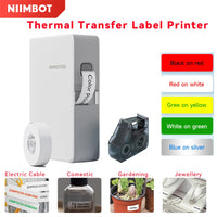 Niimbot B18 Thermal Transfer Label Printer Self-Adhesive Price Tag Wireless Mini Garden Label Maker Cable Labeller with Ribbon