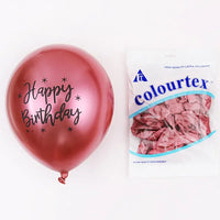 10/20pcs 12inch Happy Birthday Printed Pattern Metallic Ballons Helium Latex Balloon Chrome Metal Globos Birthday Party Decorati