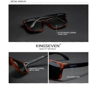 KINGSEVEN Rectangle Retro Polarized Sunglasses Women Men Cycling UV400 Glasses Anti-glare Outdoor Sports Causal Fishing Eyewear