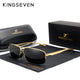 KINGSEVEN Brand Designer Men Polarized UV400 Sunglasses Vintage Retro Rectangle Classical Glasses Anti-glare Driving Eyewear