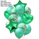 10/14pcs Mix Pink Rose Balloons Heart Star RoseGold Confetti Balloon Birthday Party Decorate Kids Adult Air Balls Wedding Globos
