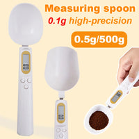 New LCD Digital Measurement Adjustable Weighing Spoon Coffee Powder Scale Baking Scale Electronic Measuring Spoon Kitchen Tools