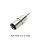XLR 3PIN female head to 6.5 female 3 core XLR revolution RCA 3.5mm Male lotus audio female seat 6.35 microphone adapter