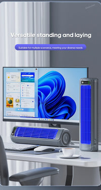 Newest Wall Mounted Air Conditioning Fan Silent Household Rechargeable Tower Fan Vertical Desktop Air Cooler  for Bedroom Living