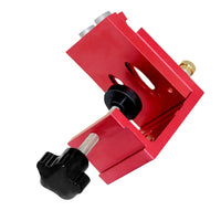 Pocket Hole Jig,Two Hole Wood Jig System Kit with Drill Guide and Step Drill Bit and Wooden Plugs and Screws for Joinery Work