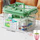 Large-capacity Multi-layer Transparent Storage Box Household Transparent Sorting Medical Emergency Portable Medicine Box