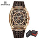 NAVIFORCE Fashion Men Watch Quartz Chronograph  Clock 3ATM Waterproof Silicone Band Sports Casual Date Display Male Wristwatches