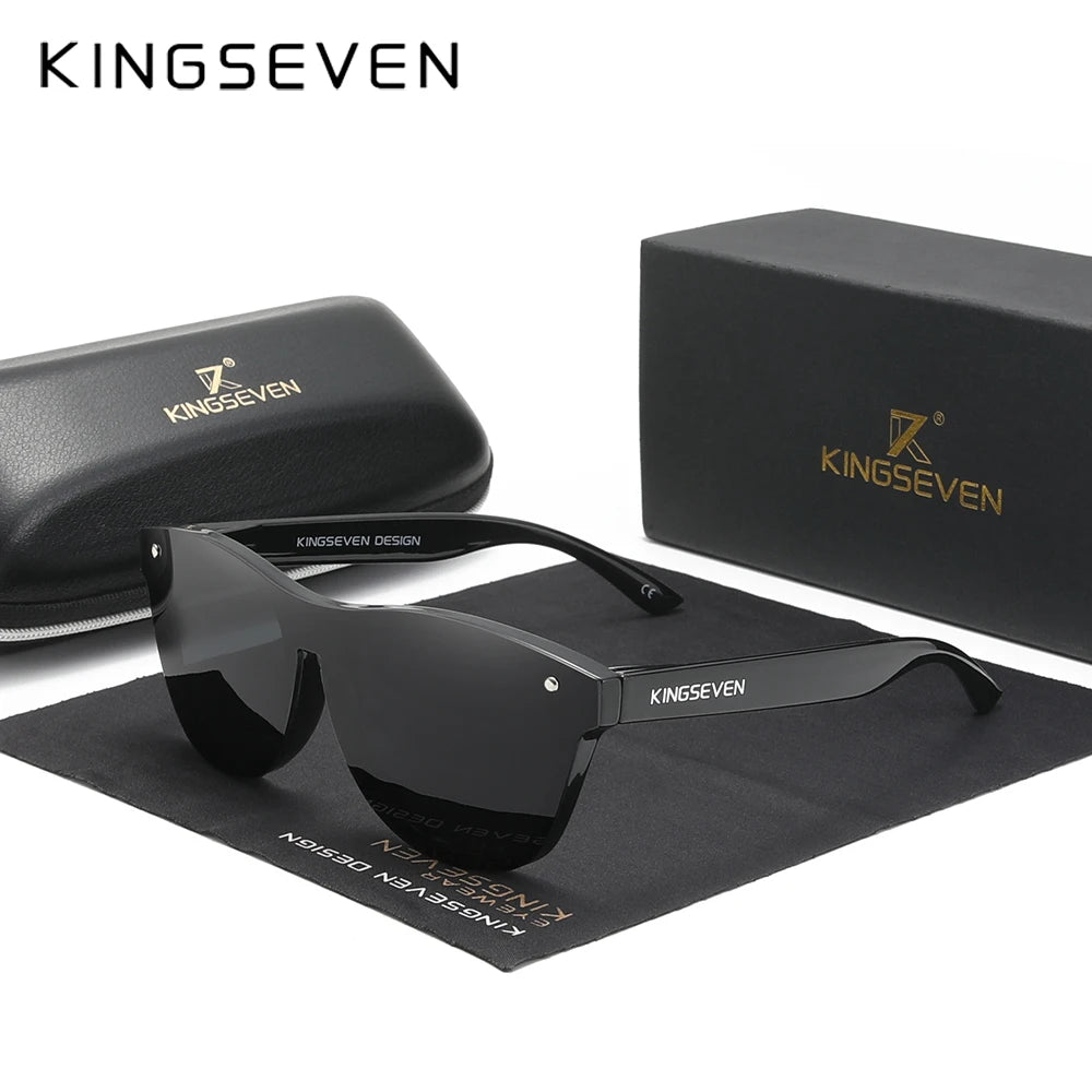 KINGSEVEN 2024 New Brand Design Women's Glasses TR90 Polarized Sunglasses Men Retro Sun Glasses Sonnenbrille Herren