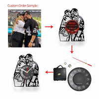 Modern Kitchen Artwork Teapot Wall Clock Tea Room Wall Decor Teapot Retro Vinyl Record Wall Clock Kitchen Decorative Wall Watch