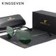 KINGSEVEN Fashion Pilot Rimless Sunglasses Men  Aluminum Polarized Large Frame Glasses Women Casual Driving Outdoor Eyewear