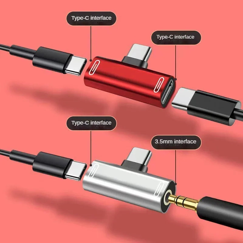 Type C To 3.5mm Jack Converter Earphone Audio Adapter