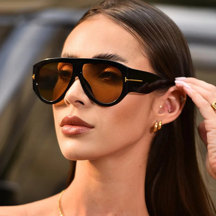 Vintage Style Sunglasses Woman Pilot Shape Stylish UV Protection Sun Glasses for Men Driving Hiking Sunglass Women