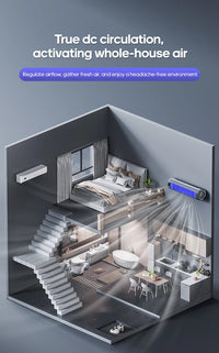 Newest Wall Mounted Air Conditioning Fan Silent Household Rechargeable Tower Fan Vertical Desktop Air Cooler  for Bedroom Living