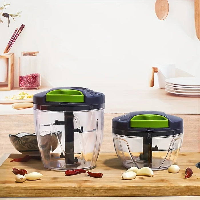 1 vegetable cutting machine, multifunctional garlic grinder, vegetable and fruit chopper, manual grinder, kitchen tool