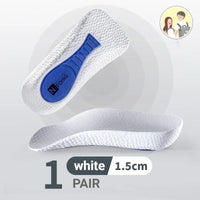 2Pcs Height Increase Insoles for Men Women EVA Shoe Pads Feet Arch Support Orthopedic Half Insoles Sneaker Heel Lift Memory