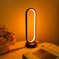 Bedroom Ring Lamp - Three-color Dimming Bedside LED Night Light