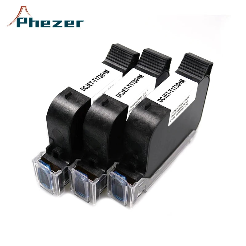 Phezer A Level Ink 1/3/5/10pcs Handheld Online Inkjet Printer Cartridge Quick Dry Black B Level 12.7mm Original Parts Office