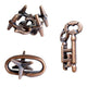 Metal Puzzle Brain Teaser 3PCS Set Casse Tete Difficile Rompecabezas IQ Test Mind Games Toys For Kids Adults Juegos De Ingenio
