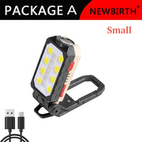 Multi-function Work Light Floodlight Glare Flashlight Built-in Battery Magnetic Suction Power Display Car Repair Emergency Lamps