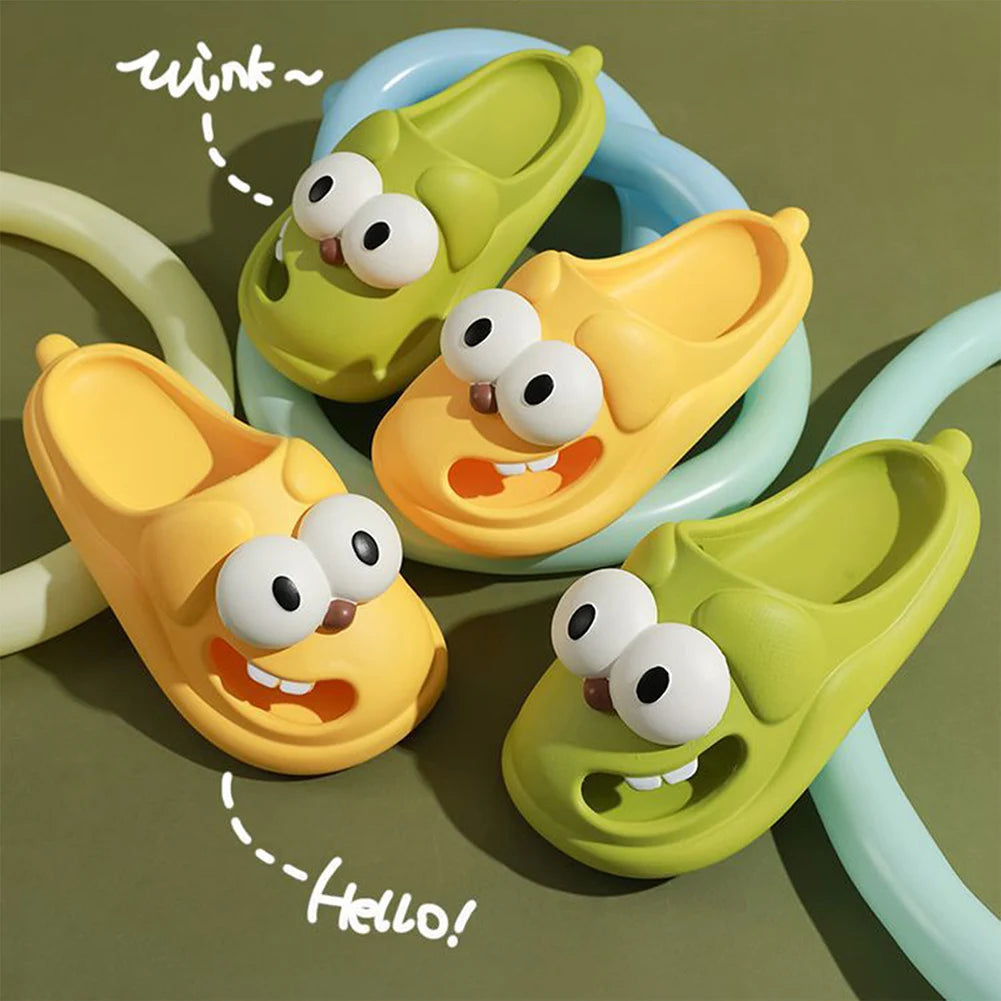 Cute Cartoon Dog Slippers,Creative Non Slip Couples Sandals for Birthday Gift,Lightweight Thick Beach Shoe for Indoor Outdoor
