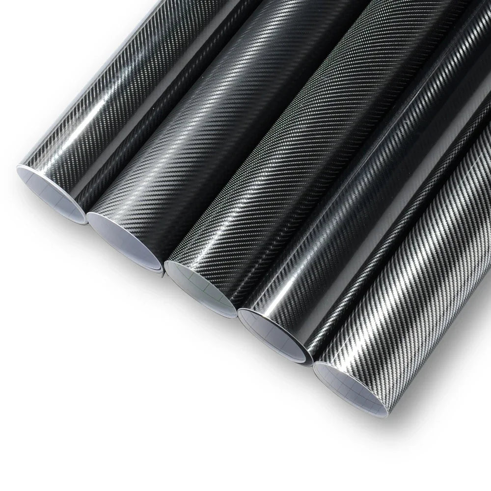 Glossy Carbon Fiber Wrap Vinyl Film 2D 3D 4D 5D 6D Car Sticker Auto Motorcycle Wrapping Covering Film Decorative Car Accessories