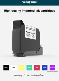 Phezer A Level Ink 1/3/5/10pcs Handheld Online Inkjet Printer Cartridge Quick Dry Black B Level 12.7mm Original Parts Office
