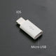 YUXI Silver 1PCS  Micro USB to Converter Adapter For iPhone X 8 7 6 Plus Type C/IOS to Micro USB Adapter For Samsung S8 Xiaomi