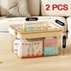 Multi-Layer Home Medicine Box Large Capacity Medical Storage Case Transparent Design for First Aid and Medication Organization