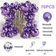 Metallic Blue Balloons Arch Garland Kit Baby Shower Decor Chrome Confetti Ballon Boy Birthday Party Decoration Graduation Globos