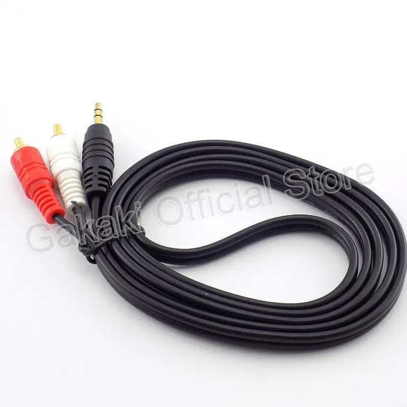 1.5M 3M 5M 10M 3.5mm Plug Jack Connector to 2 RCA Male Music Stereo Adapter Cable Audio AUX Line for Phones TV Sound Speakers