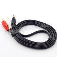 1.5M 3M 5M 10M 3.5mm Plug Jack Connector to 2 RCA Male Music Stereo Adapter Cable Audio AUX Line for Phones TV Sound Speakers