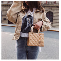 Handbag Women Brand Luxury Totes High Quality Fashion Classic Quilted Square Handle Bag Women Crossbody Shoulder Bags