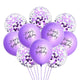 10/20pcs 12inch Happy Birthday Printed Pattern Metallic Ballons Helium Latex Balloon Chrome Metal Globos Birthday Party Decorati