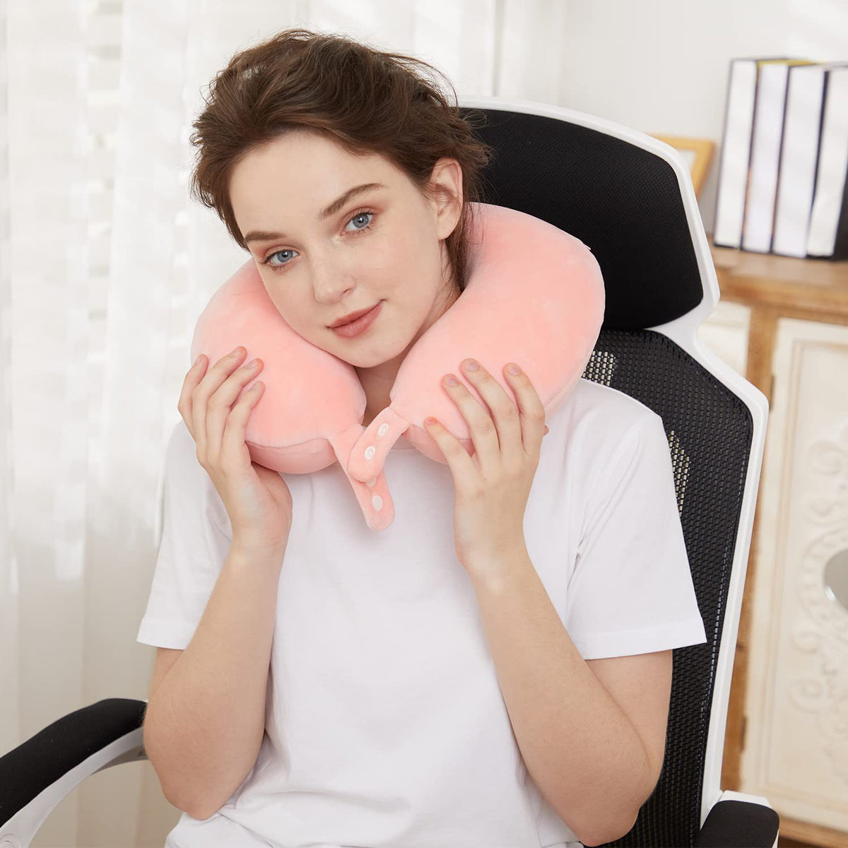 Multifunctional U-shaped Pillow Travel Neck Pillow Slow Rebound Memory Foam Car Airplane Sleep Pillow Head Support Soft Headrest