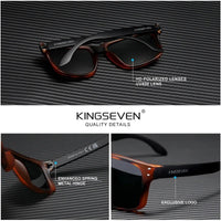 KINGSEVEN Rectangle Retro Polarized Sunglasses Women Men Cycling UV400 Glasses Anti-glare Outdoor Sports Causal Fishing Eyewear