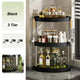 Kitchen Spice Rack Shelf Countertop Corner Multifunctional Seasoning Supplies Rack Saving Spice Rack Organizer with Hooks